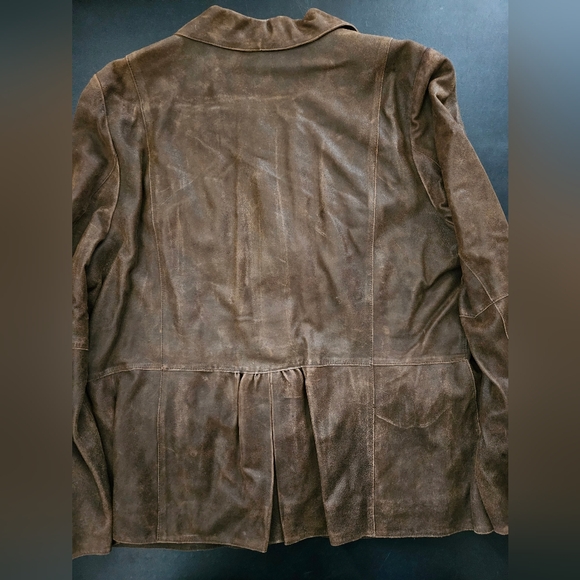 NWT - Suede J. Jill "Dark Chestnut" Rustic Blazer - Size XL - Picture 14 of 14